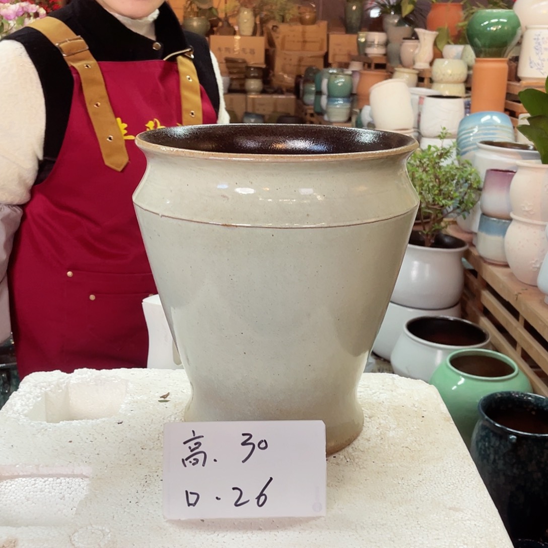紫砂花盆高度30口径26