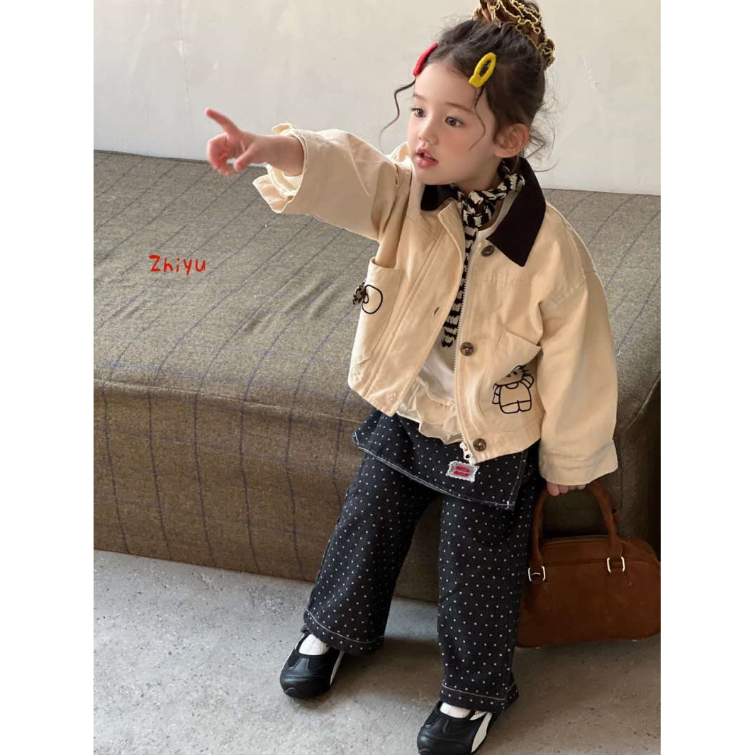 只语·25秋~圆点贴标牛仔裤30238（汉服）