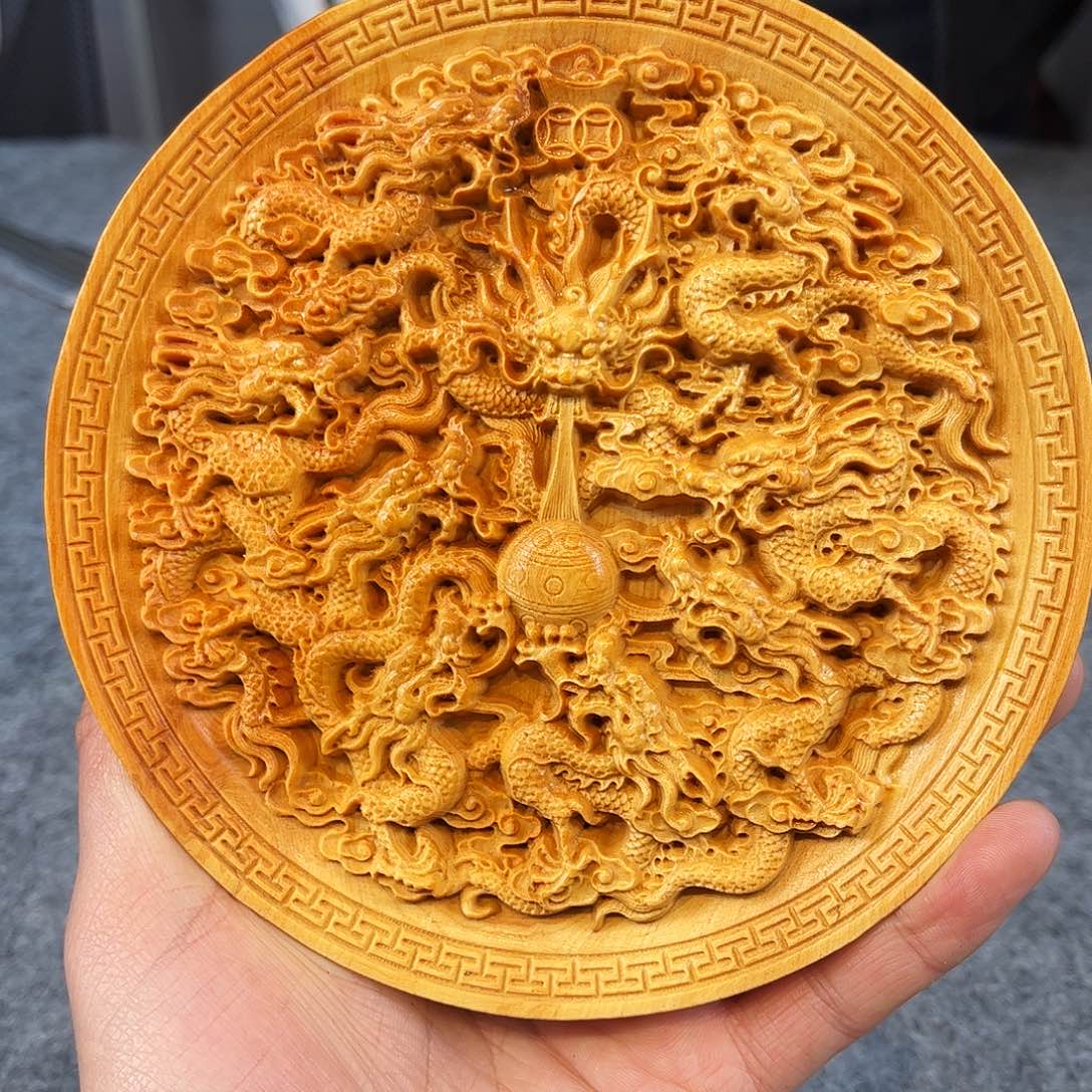 柏木（崖柏）精工细作盘花