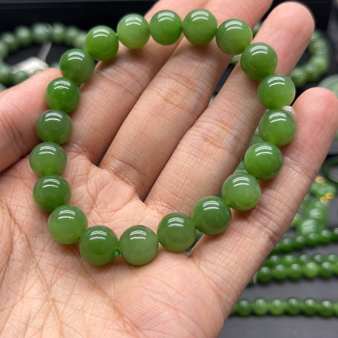 和田玉（碧玉）手链未镶嵌