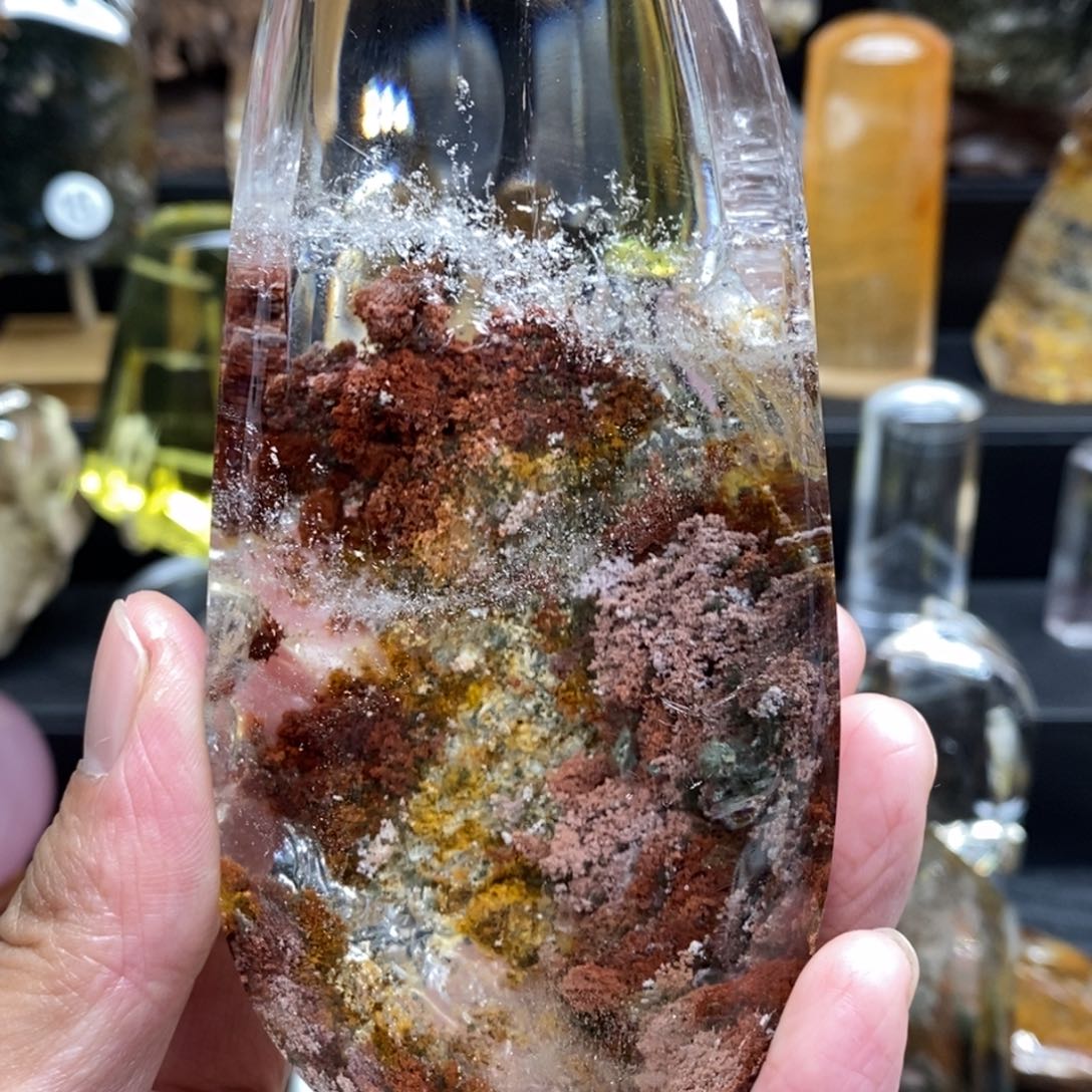 水晶原石摆件手把未镶嵌星***方