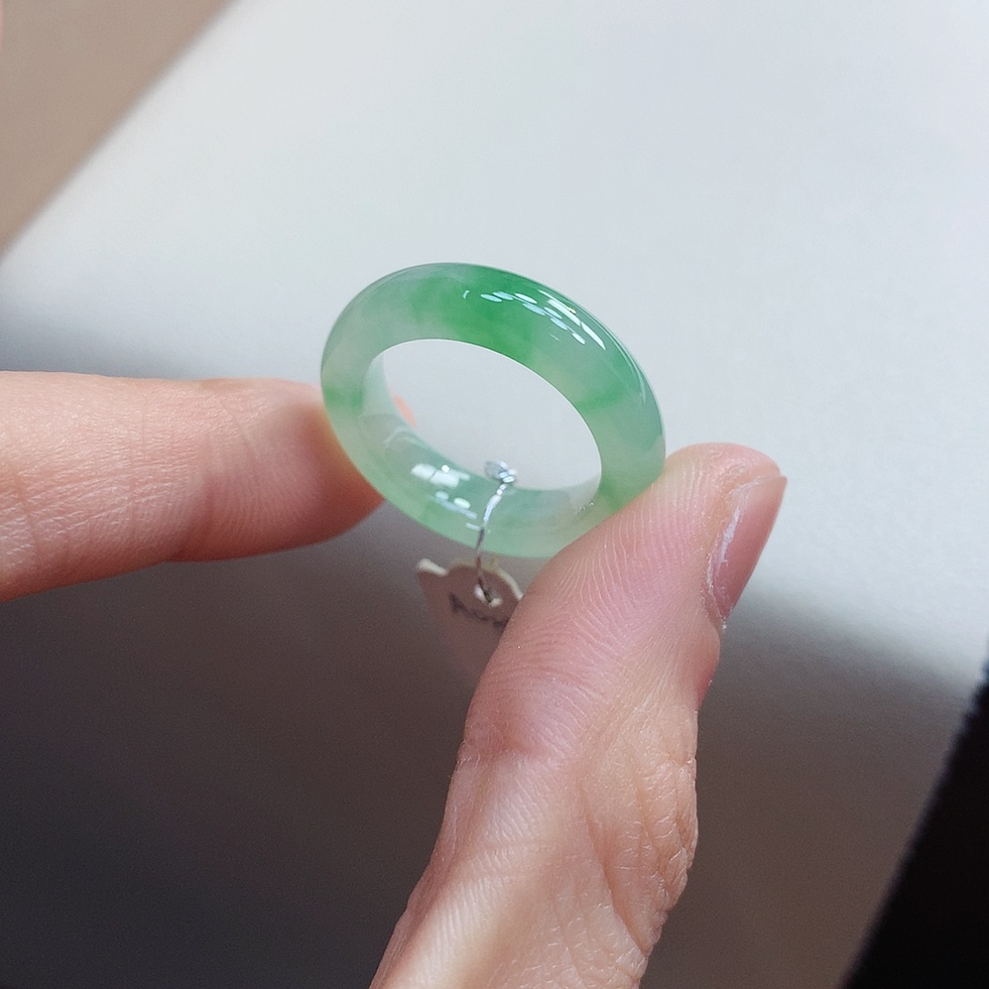 翡翠戒指未镶嵌14-15号