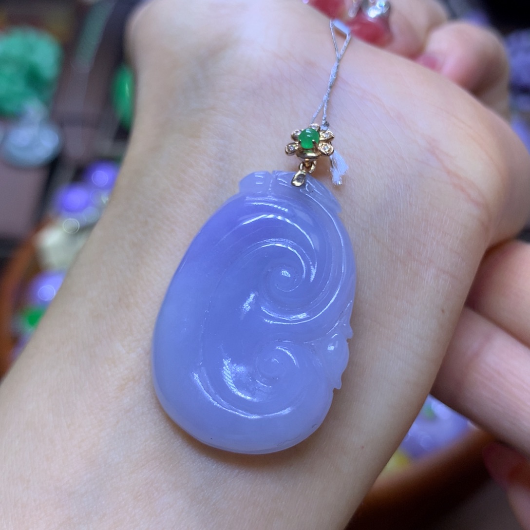 【闪购商品】翡翠18K金镶嵌颈饰翡翠