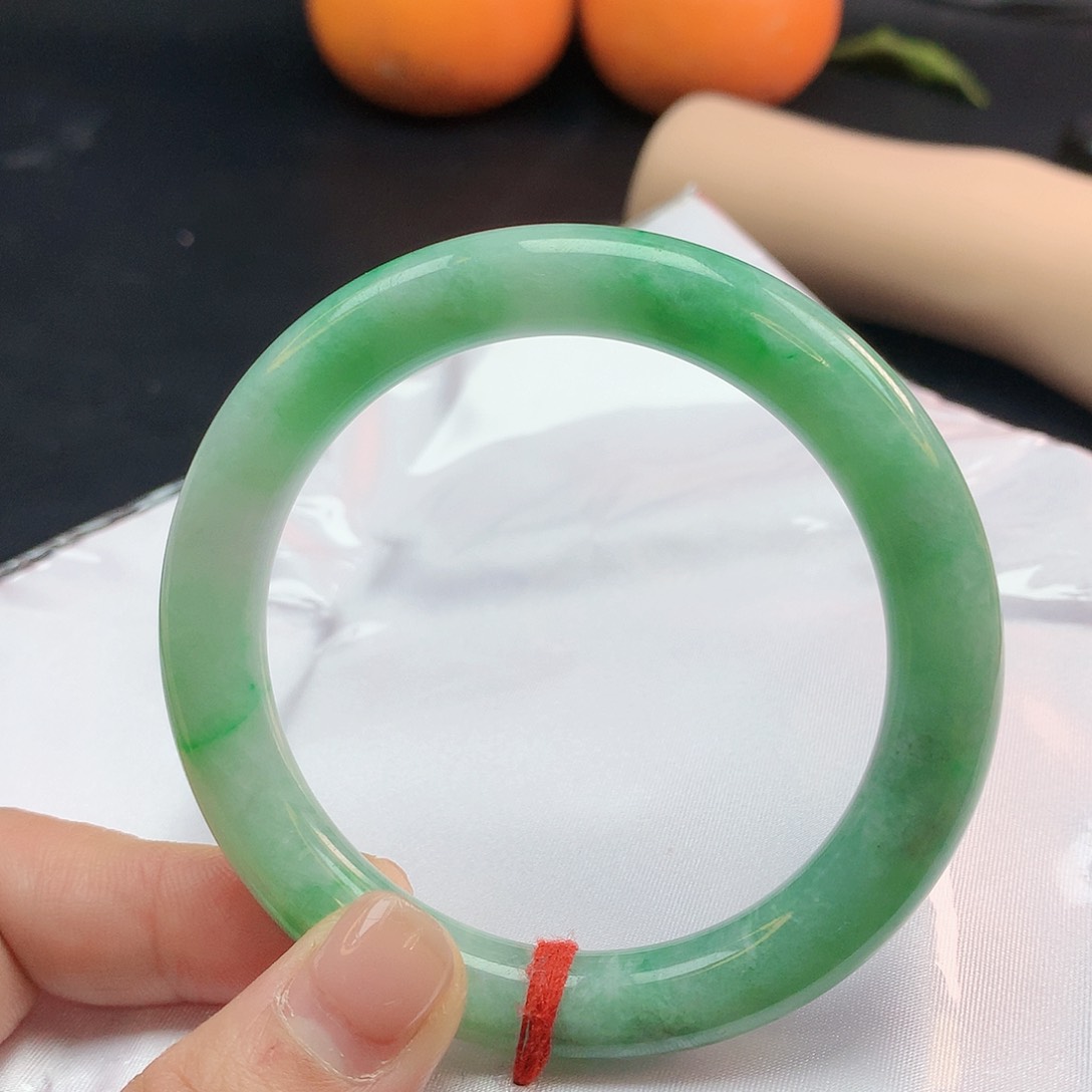 翡翠手镯未镶嵌55圈圆2271