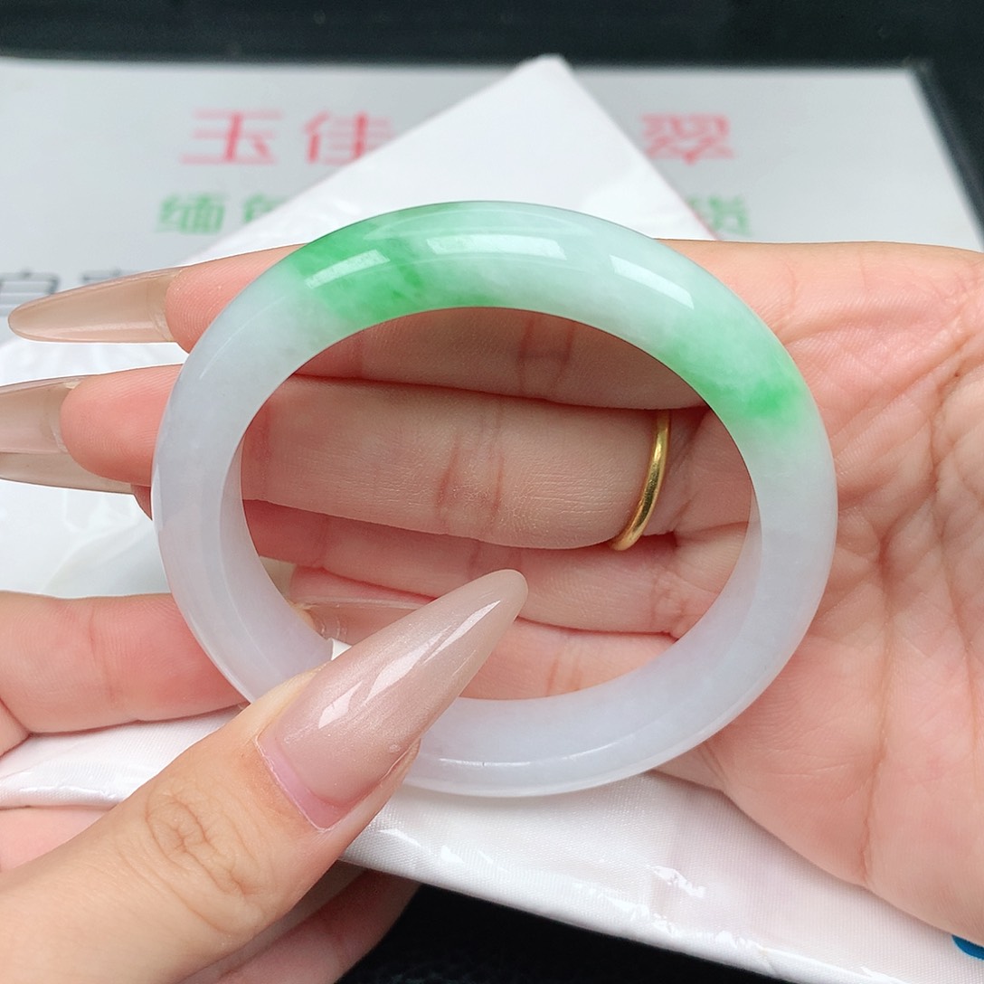未镶嵌手镯翡翠54-55圈口