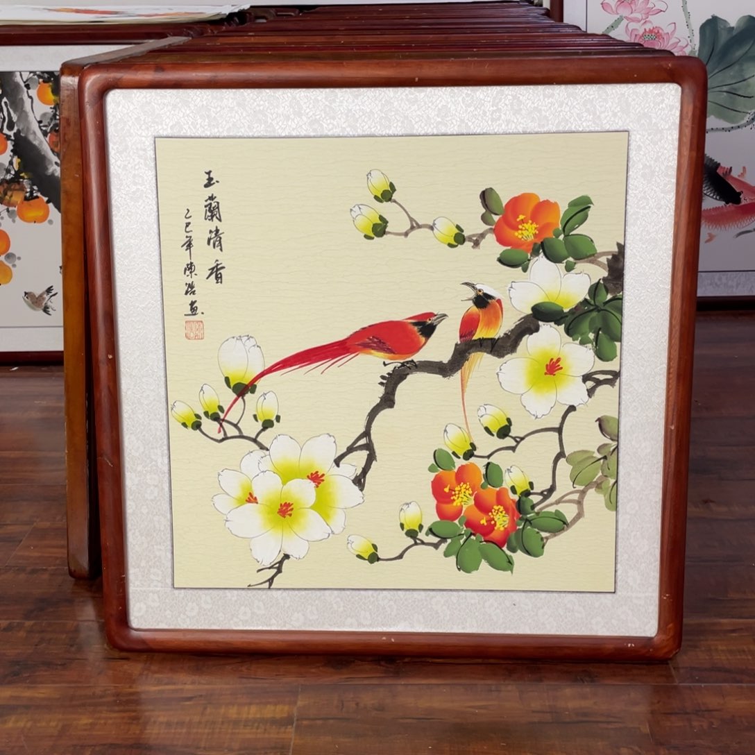 国画带框尺寸63*63厘米