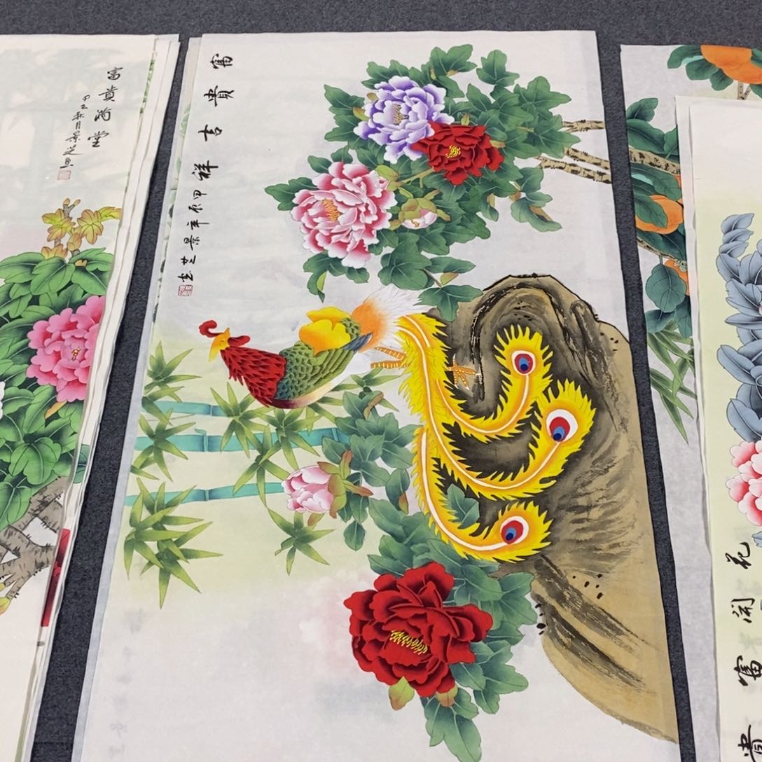 国画140✖️70工笔手绘画画画画画画