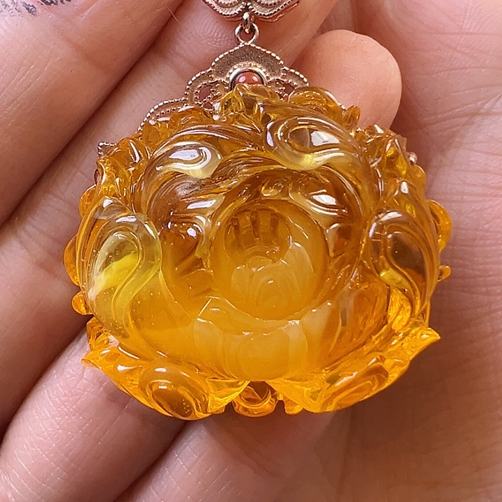 蜜蜡颈饰未镶嵌蜜蜡