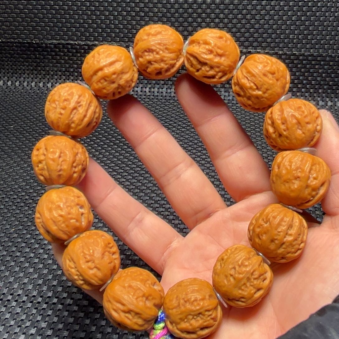 文玩核桃吊坠毕业款磨盘京八棱22