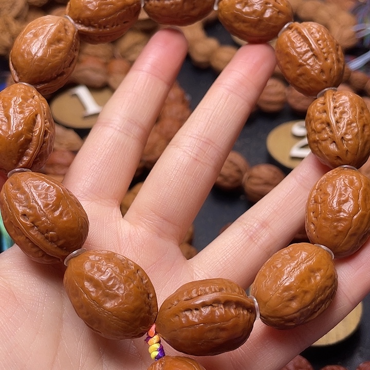 把件文玩核桃大红枣