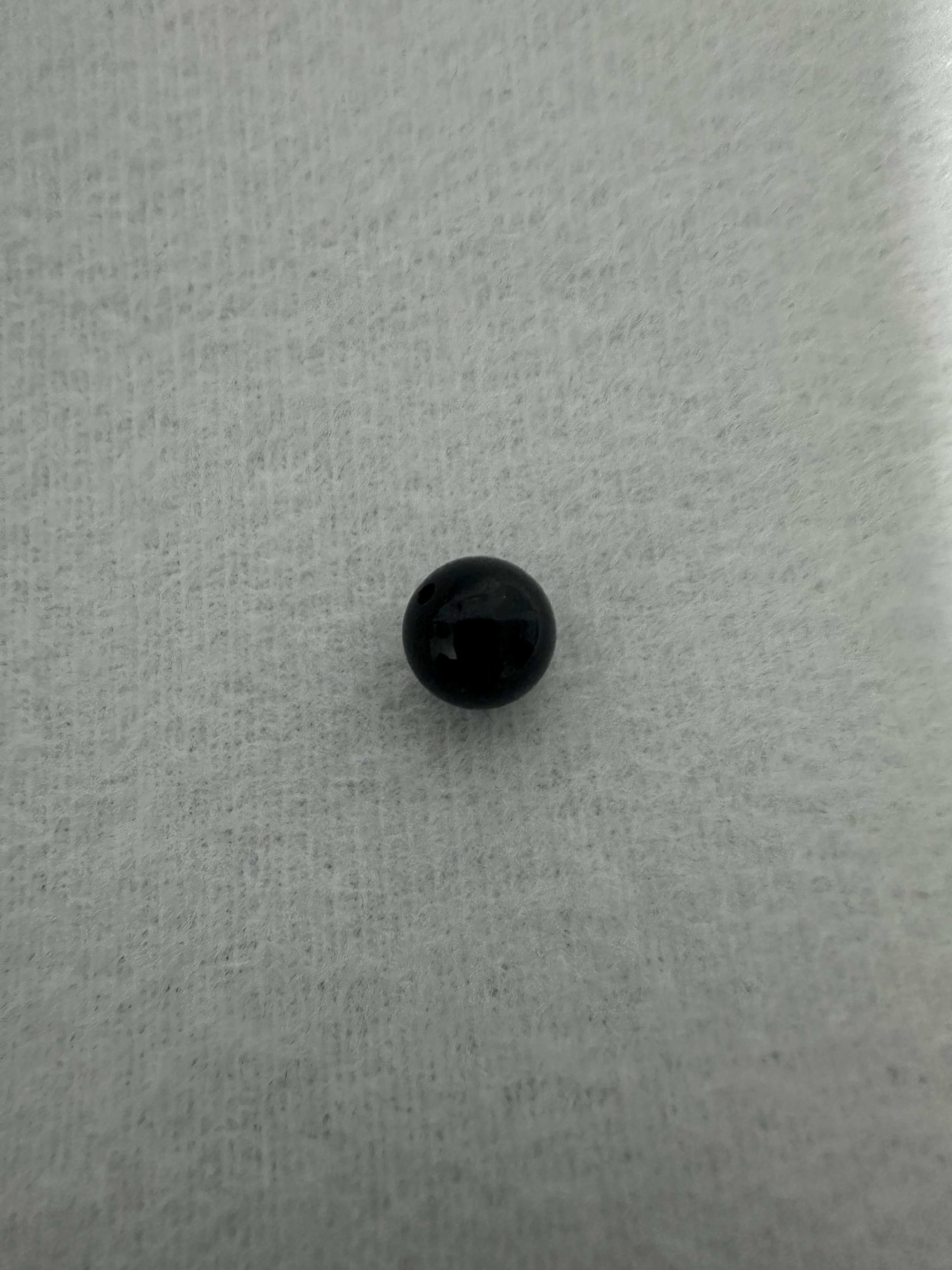 天然缅甸墨翠A货 全透单珠 10mm