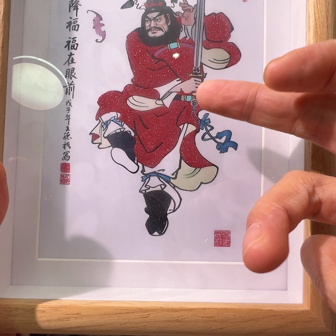 天然辰砂朱砂画天然