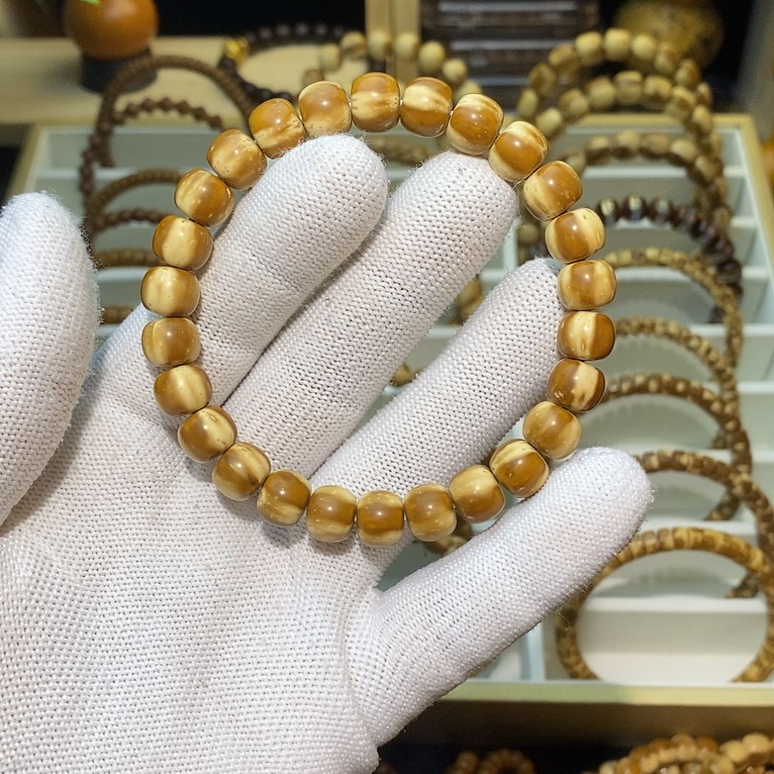 紫金鼠手串三花老型 9+实心紫金鼠手串