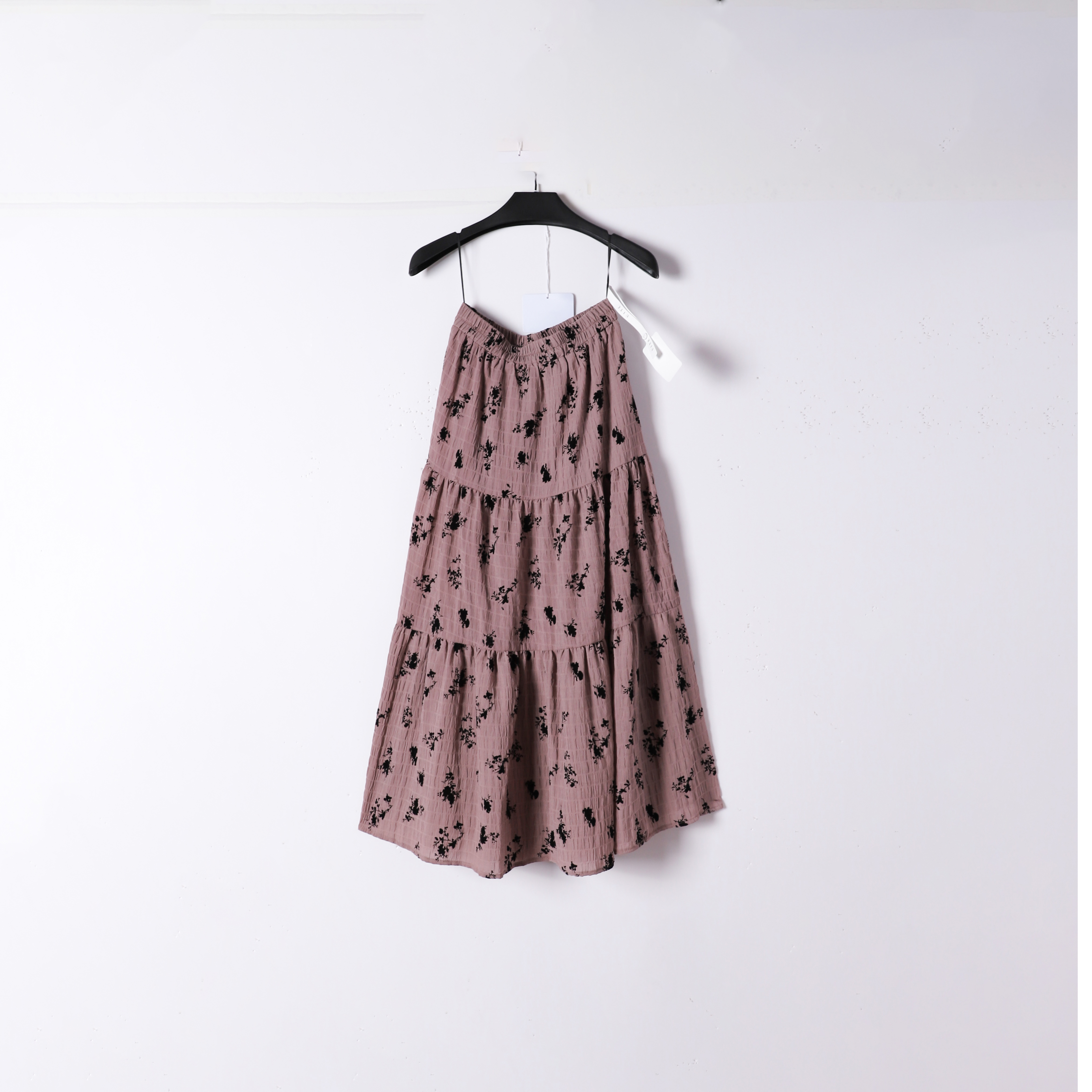 夏季新款碎花松紧腰A字时尚百搭显瘦半身裙 涤纶 15SW-11596