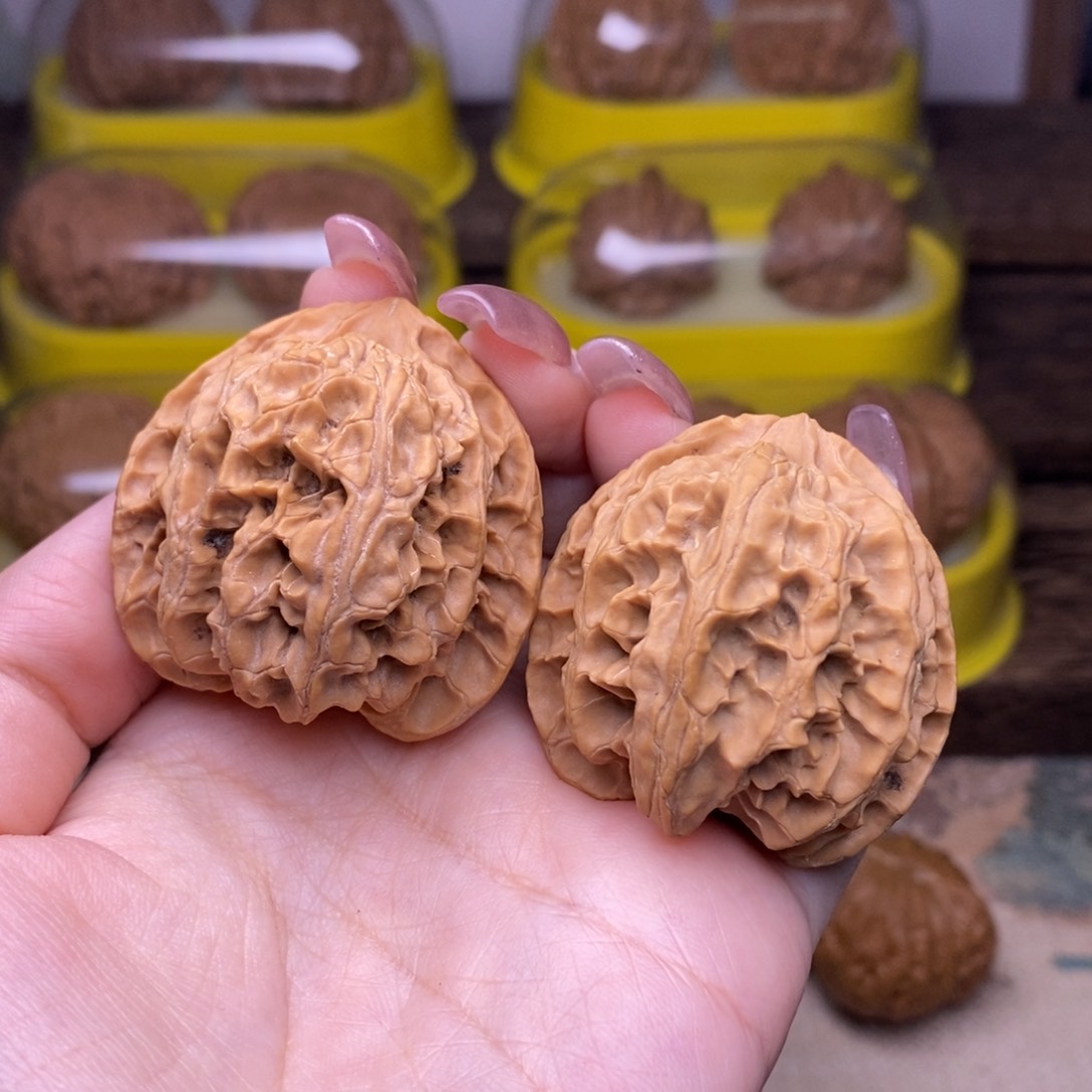 文玩核桃把件鱼*客全品40尺原桩苹果园p22