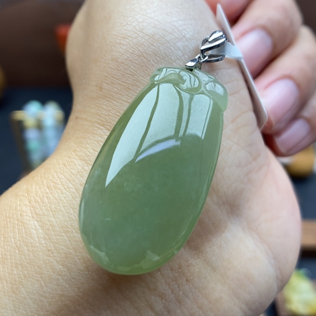 【闪购商品】颈饰银S925镶嵌翡翠17