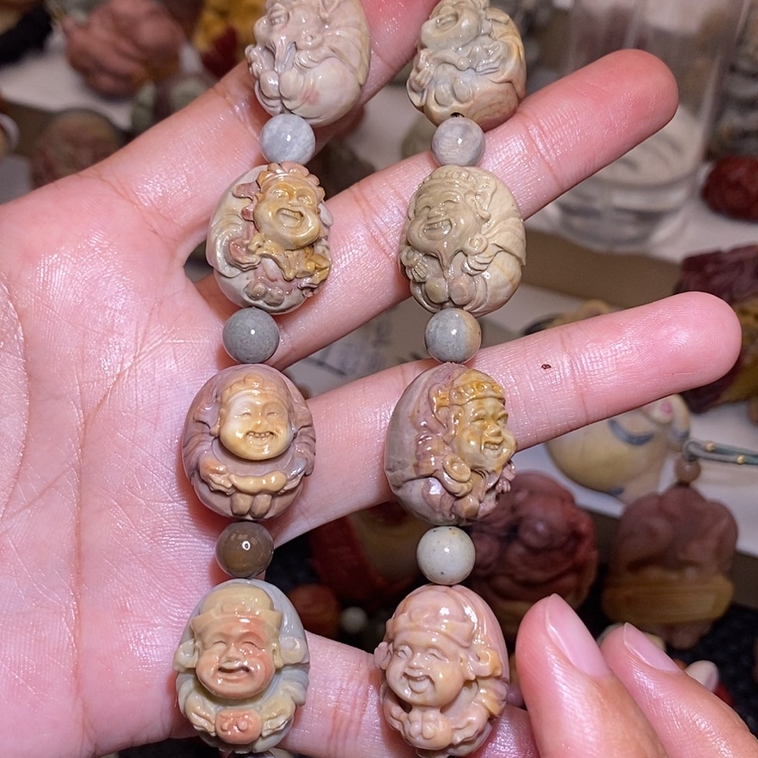 石英质玉（阿拉善玉）未镶嵌手链
