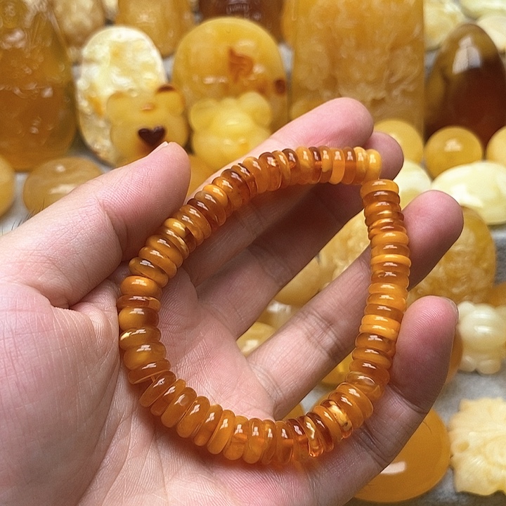 未镶嵌颈饰琥珀琥珀蜜蜡手串