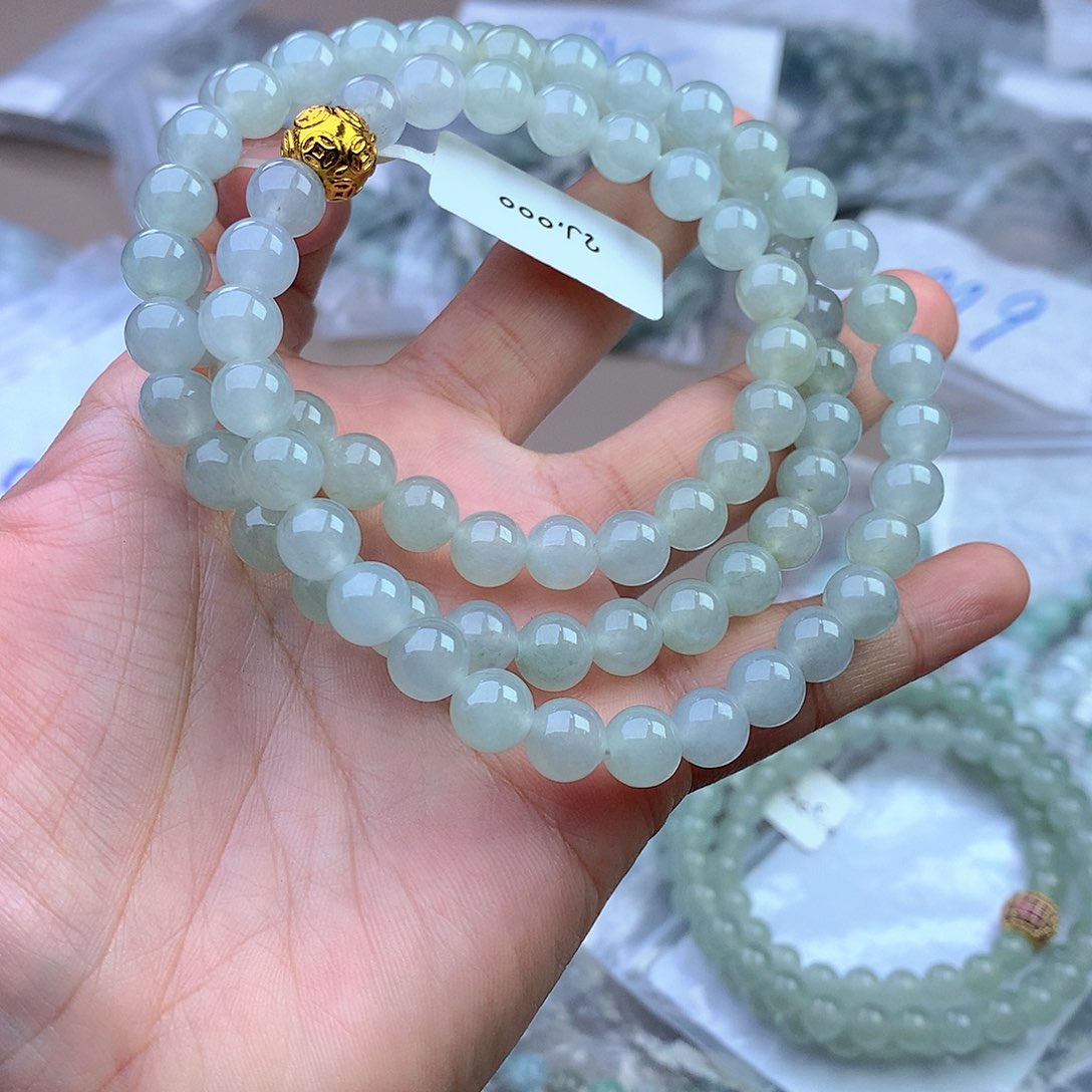 未镶嵌手串定制翡翠