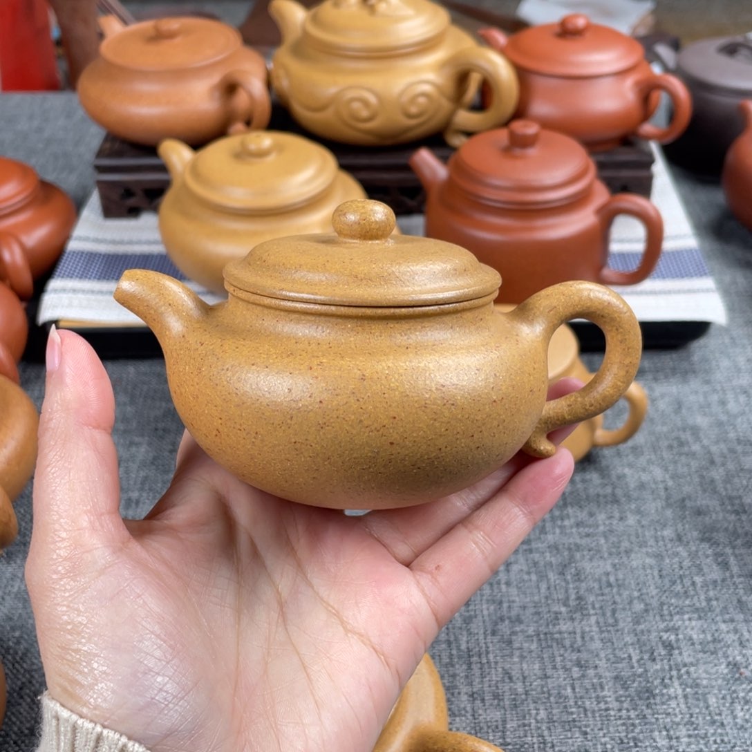 紫砂茶壶30目黄金段仿古170仿古全手
