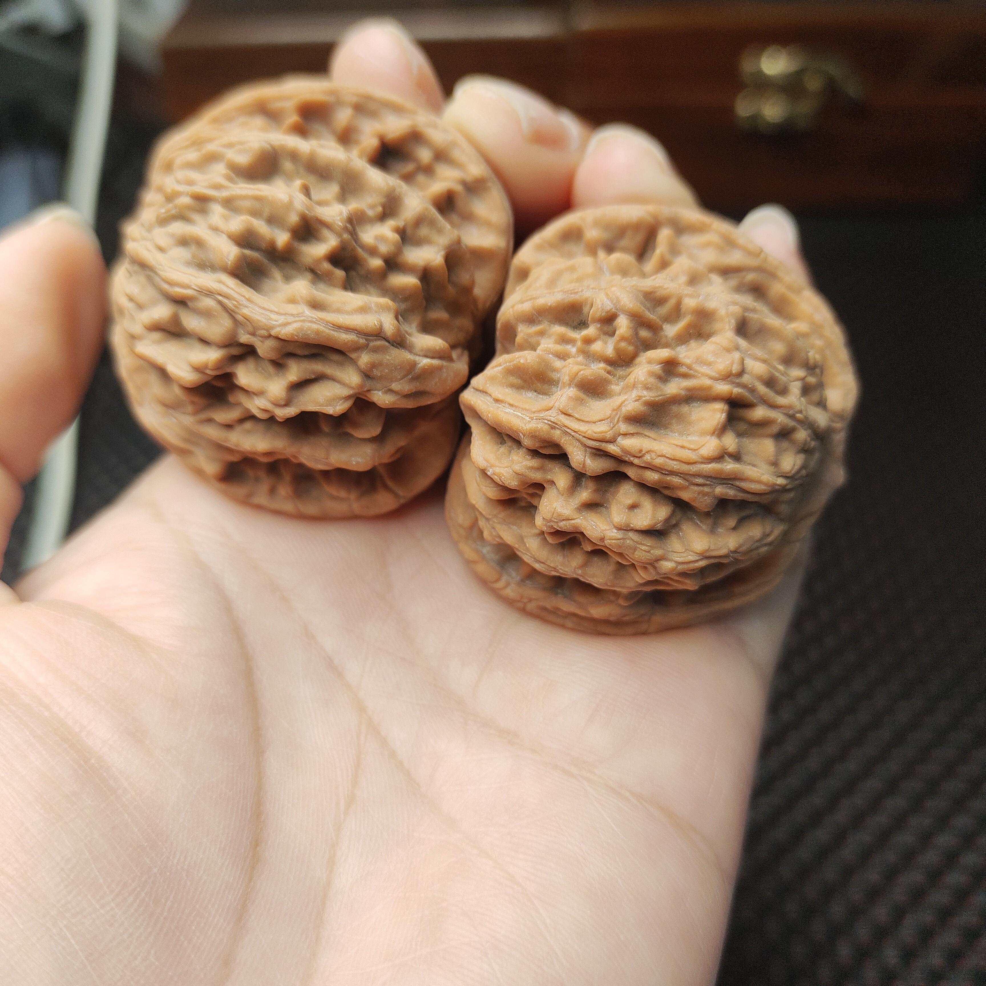 文玩核桃47尺寸全品狮虎兽