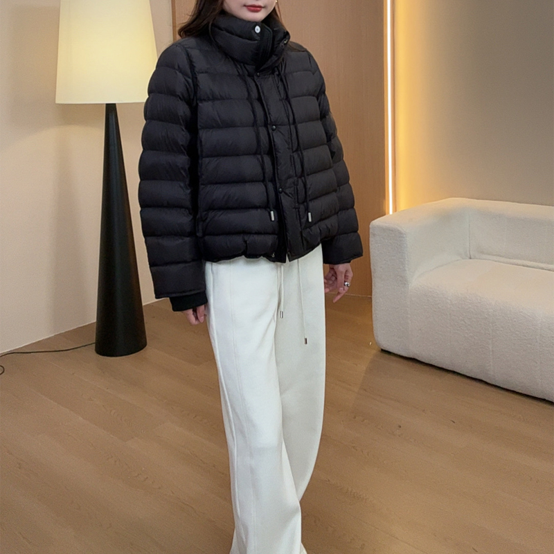 韩版短款羽绒服女立领加厚时尚保暖外套