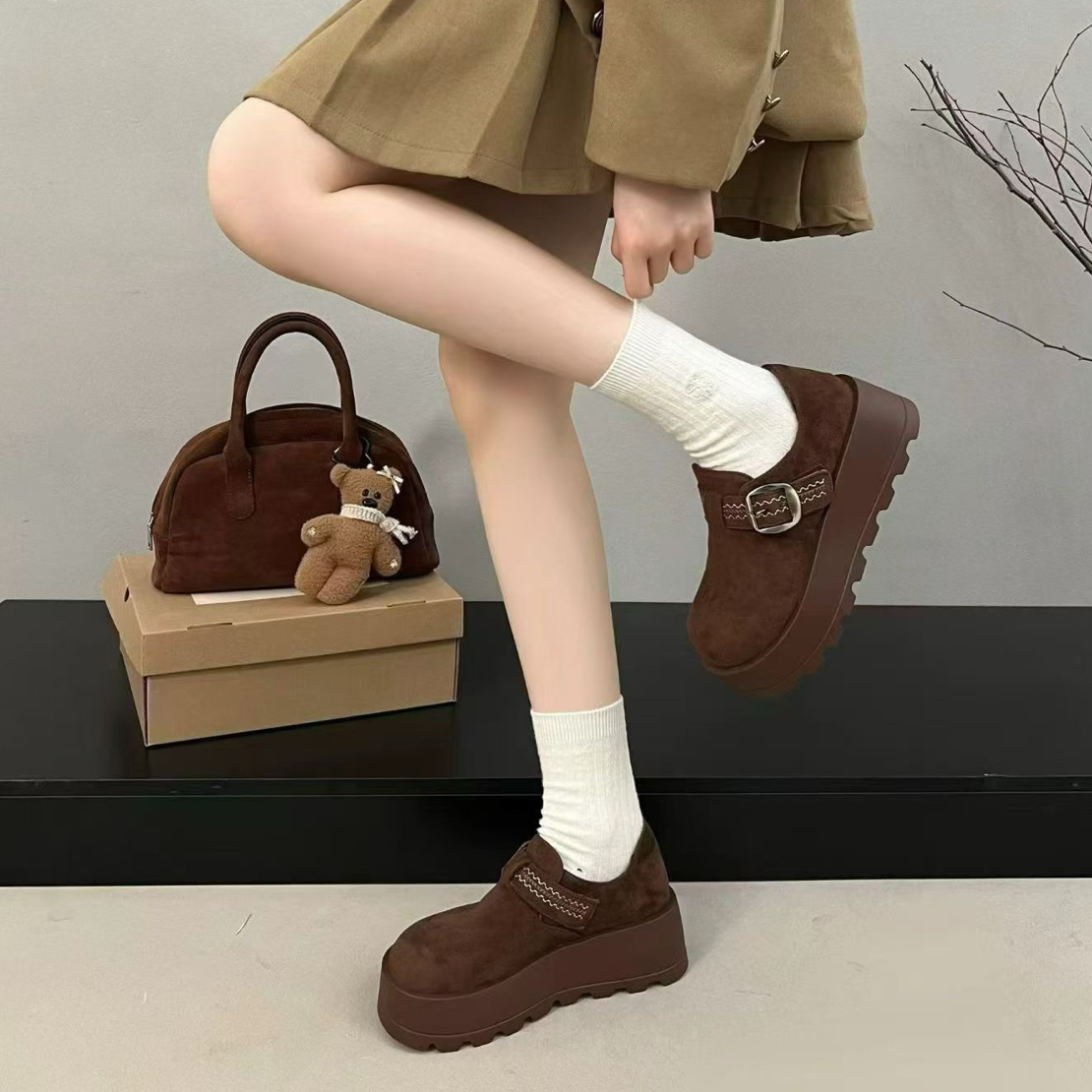 「宓思.佳」松糕底博肯鞋