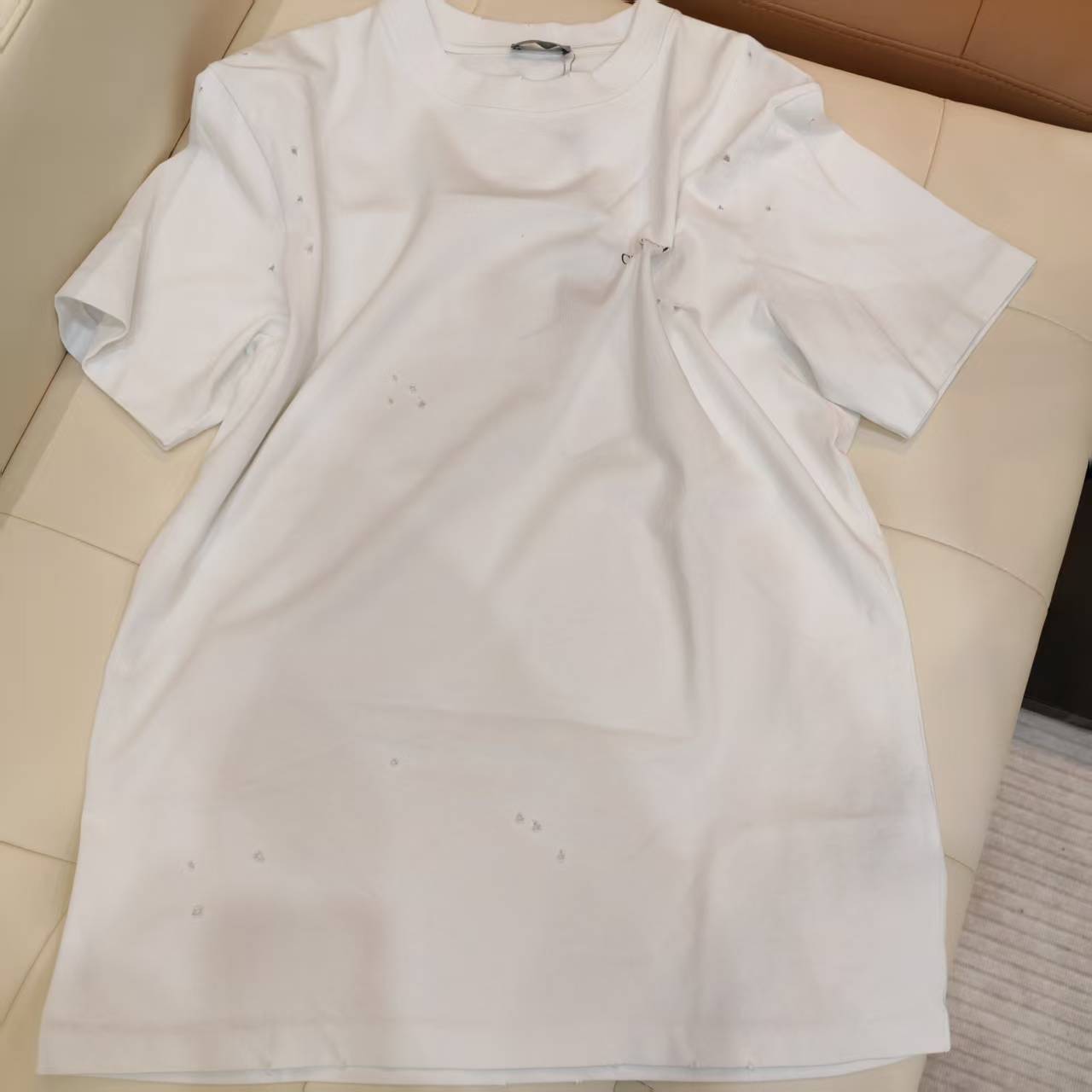 99新 Alexander McQueen/亚历山大·麦昆 联名兰玲草T恤