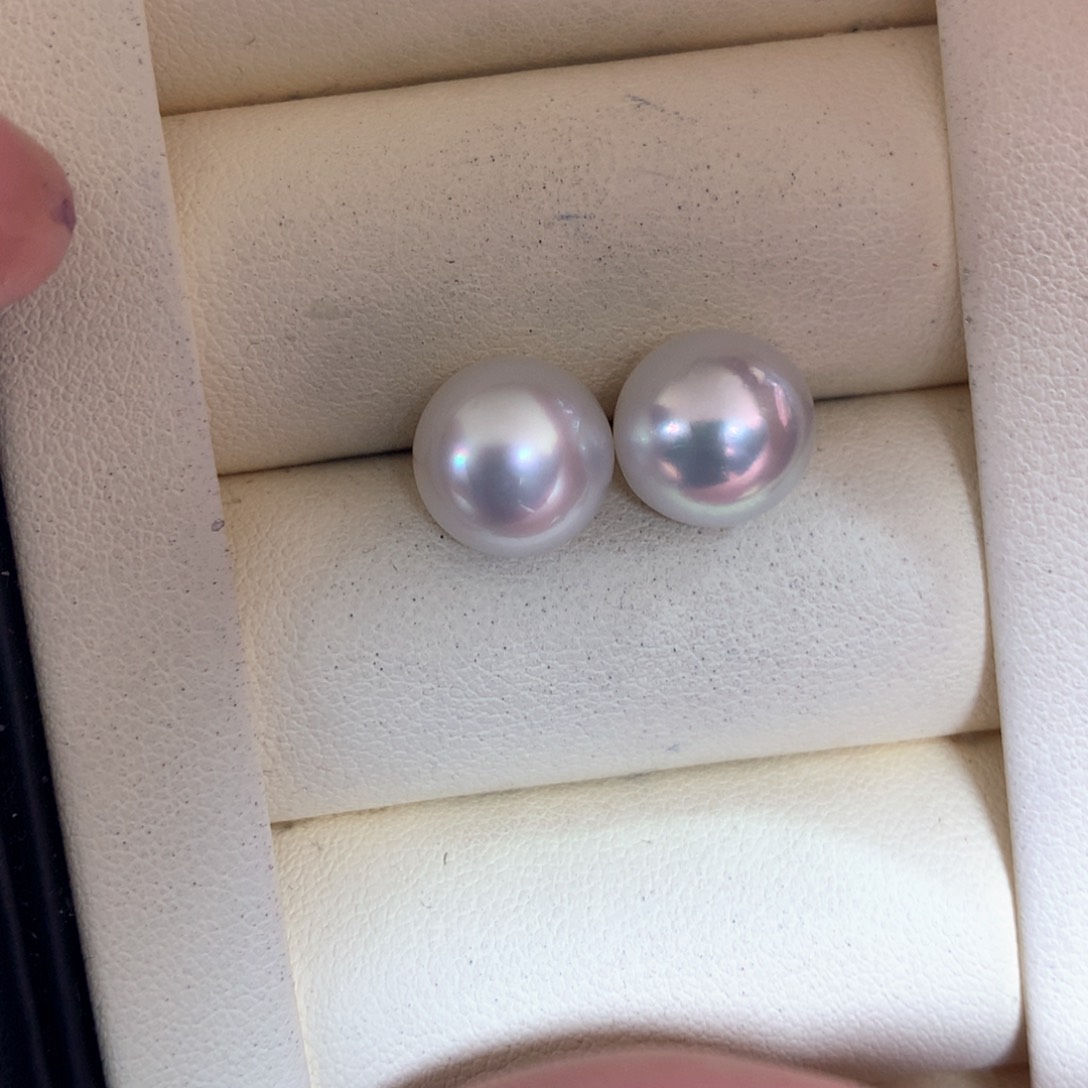 海水珍珠耳饰18K金镶嵌