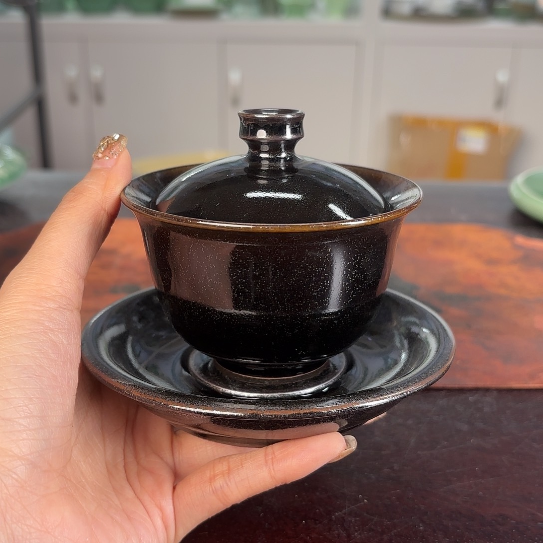 龙泉云间青瓷小米茶器