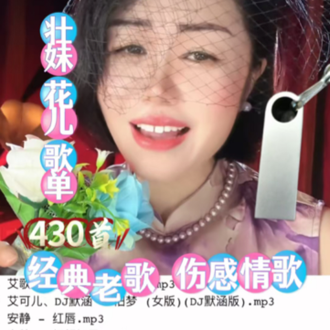 壮妹花儿专属～经典情歌怀旧歌曲韩宝仪林翠萍等车载专用盘高音质