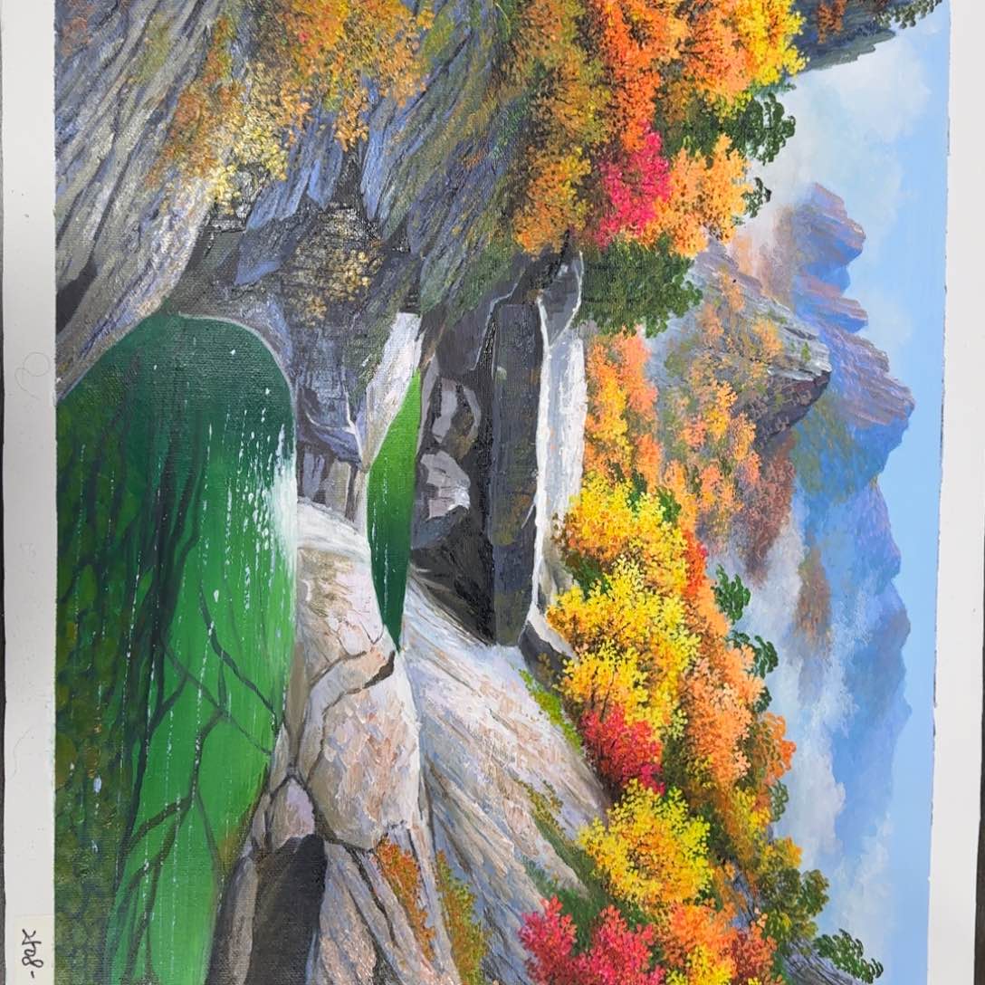 油画一起加油努力
