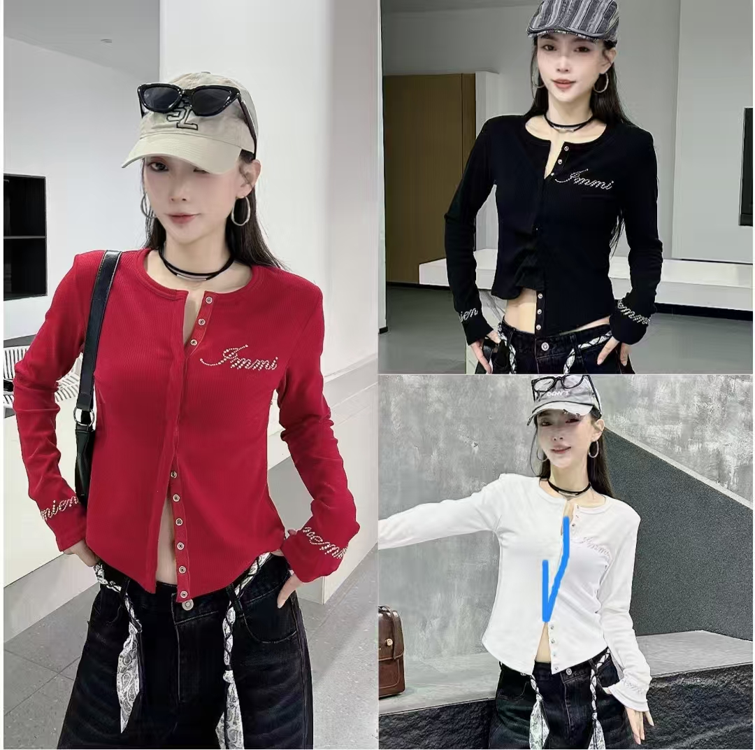 NH9603款  秋冬新品慕斯绒按钮长袖 跳舞百搭气质显瘦修身