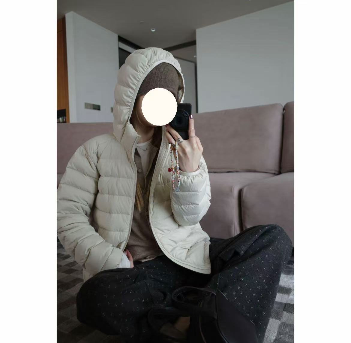 糯米多色连帽羽绒服 5184-01-869