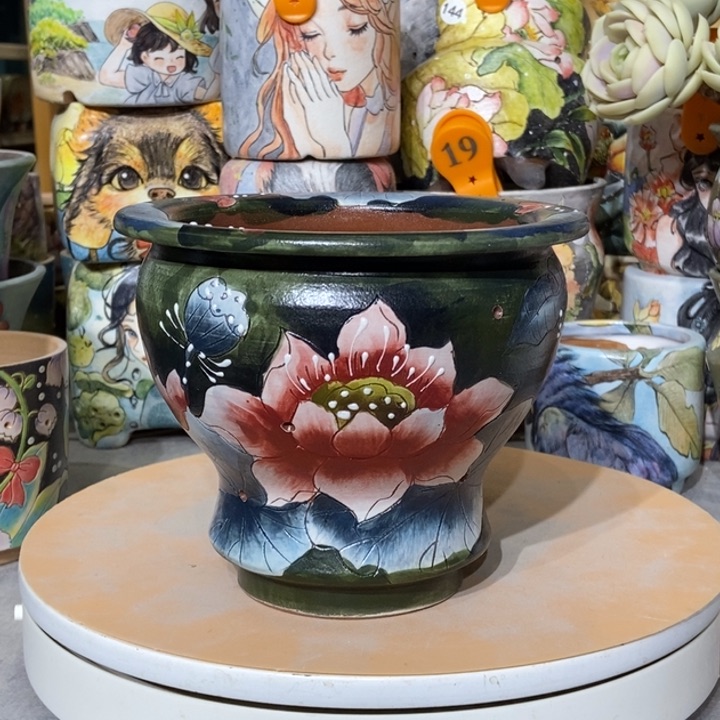 红陶景德镇艺术手绘作品