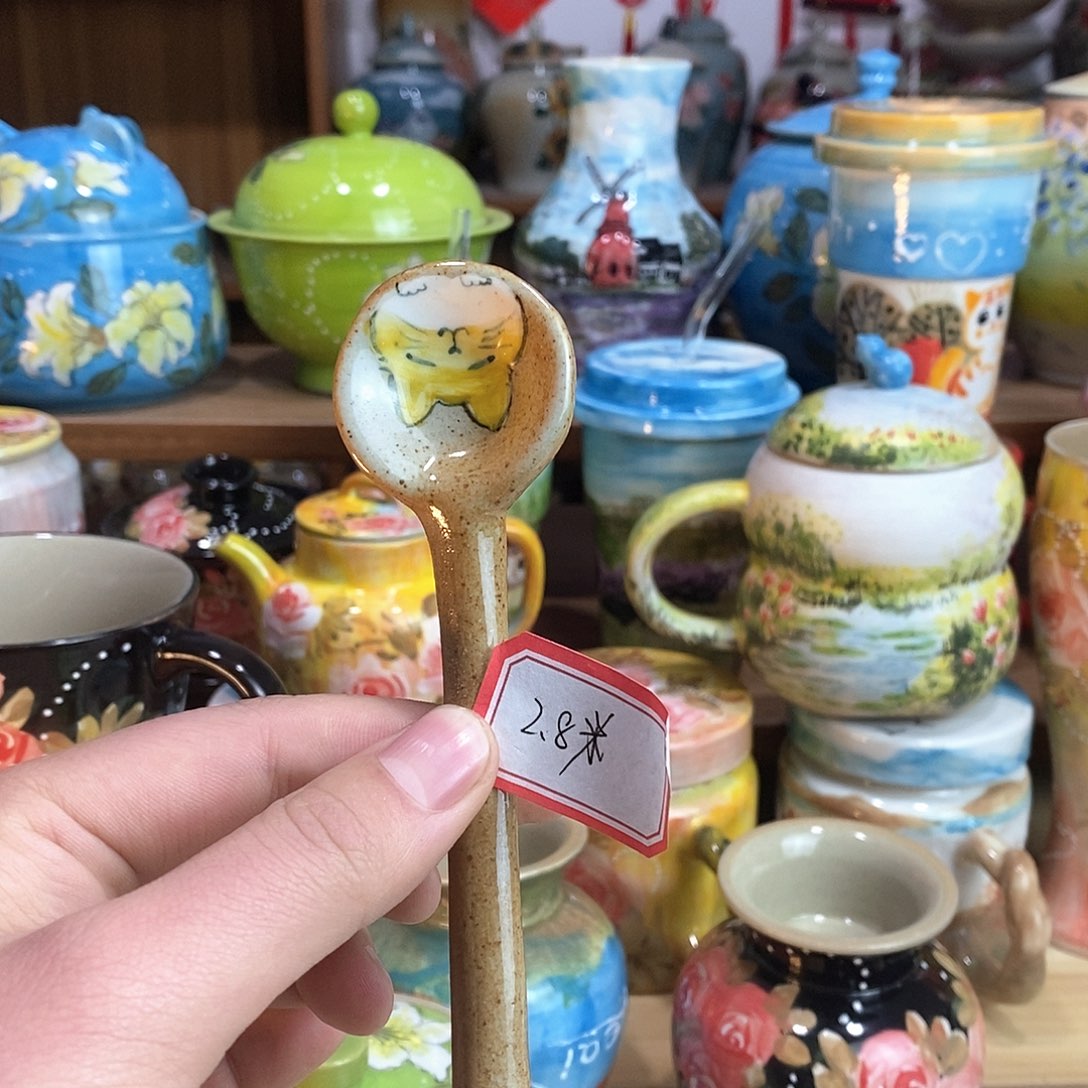 瓷片手绘陶瓷超香