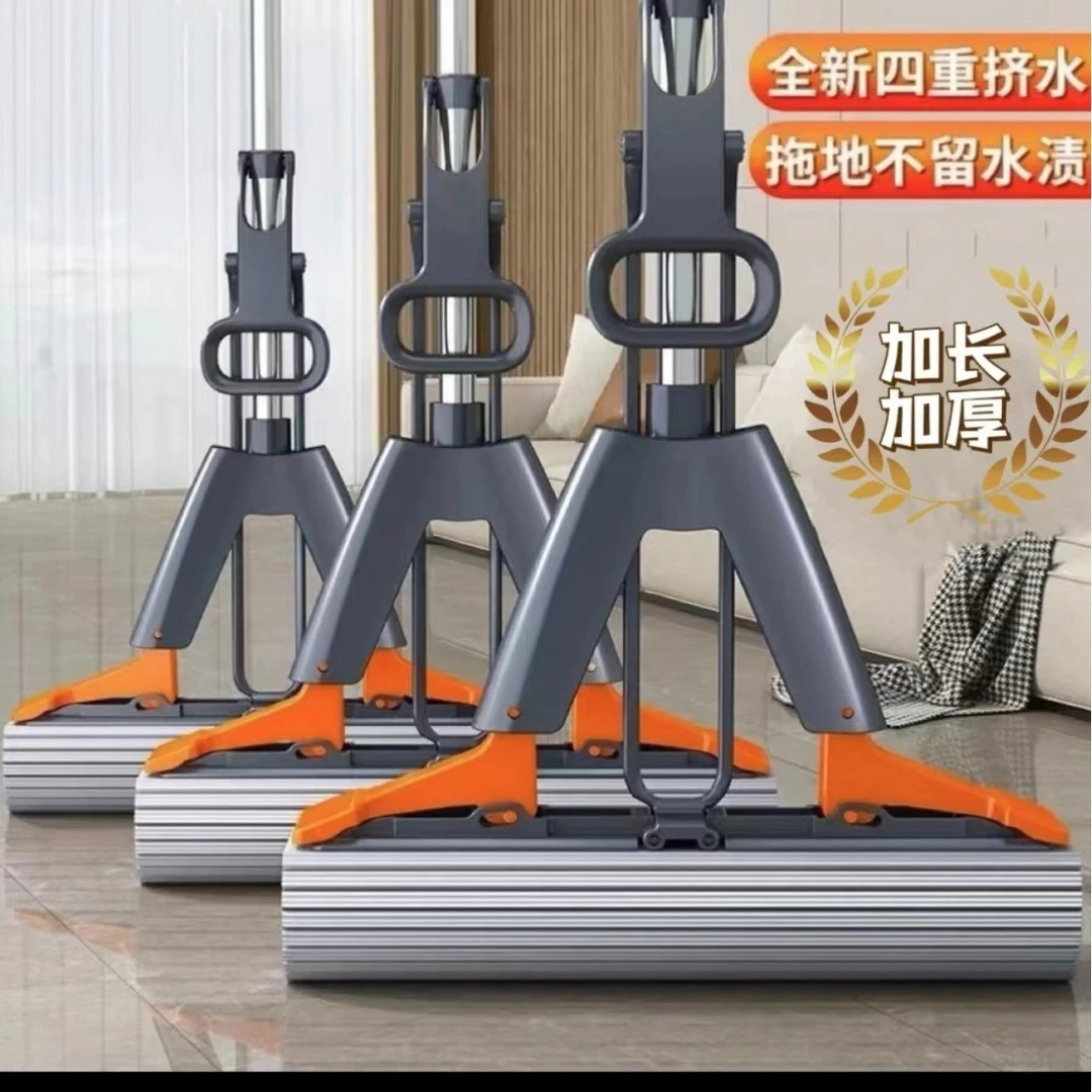 海绵拖把学生家用免手洗加大加厚卫生间拖地一拖净懒人家用加粗杆