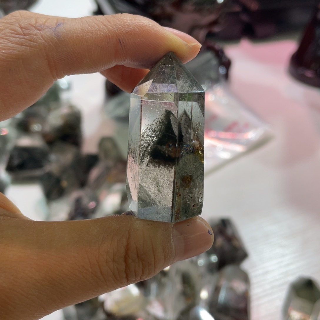 水晶幽灵吊坠未镶嵌霞*A