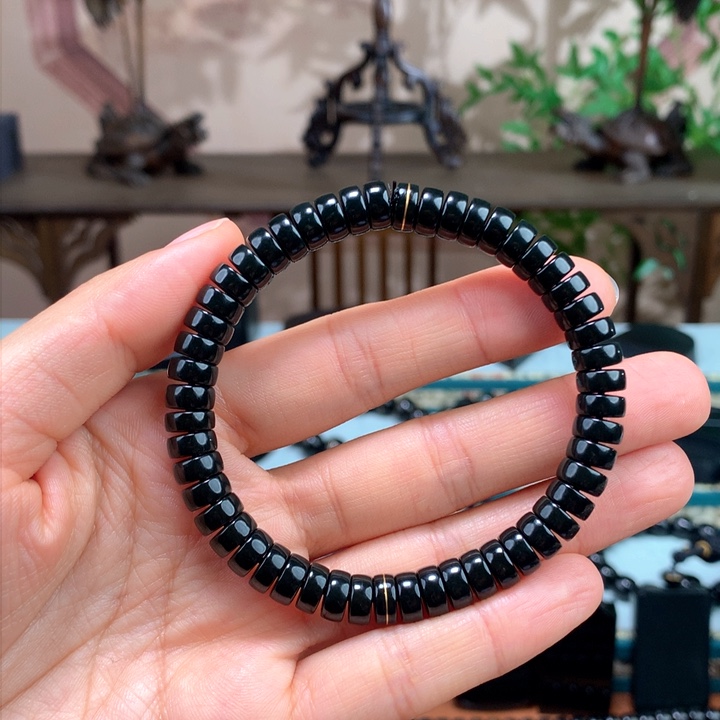 和田玉（青玉）手链未镶嵌