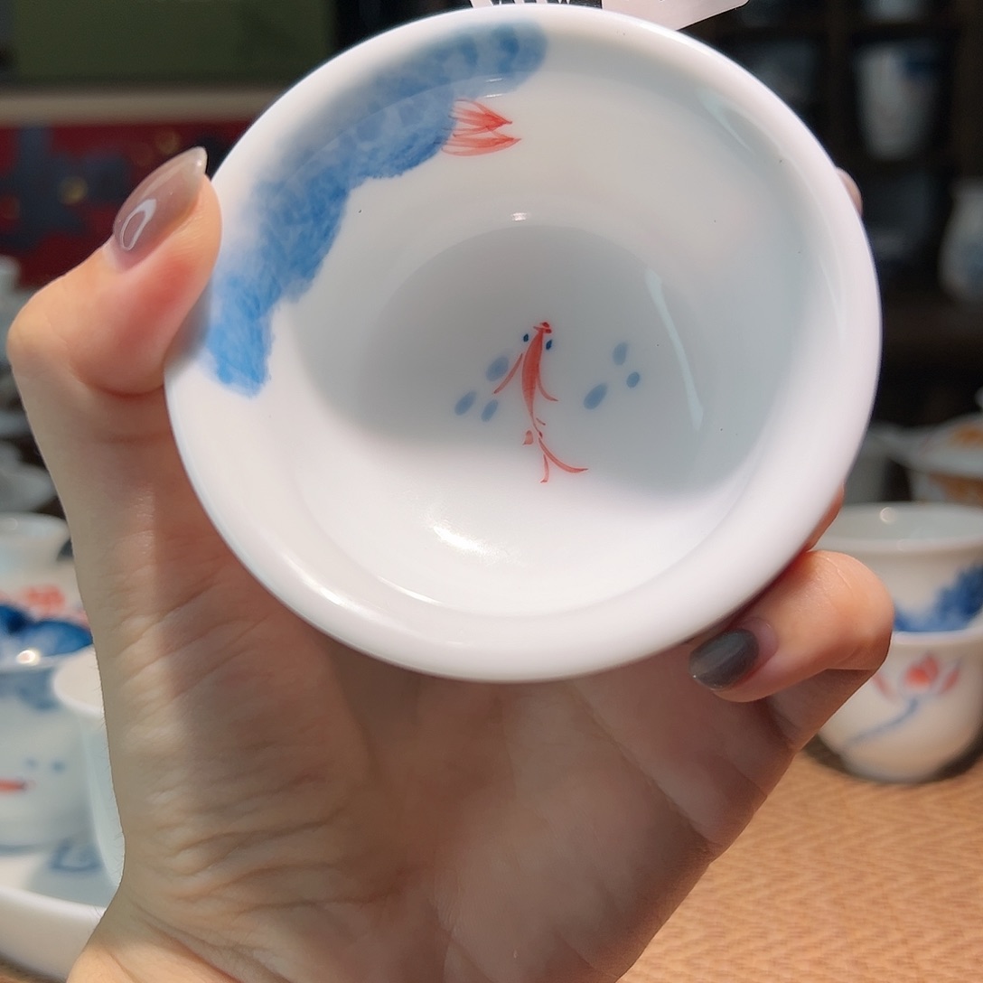 【闪购商品】微瑕 手绘 压手杯 