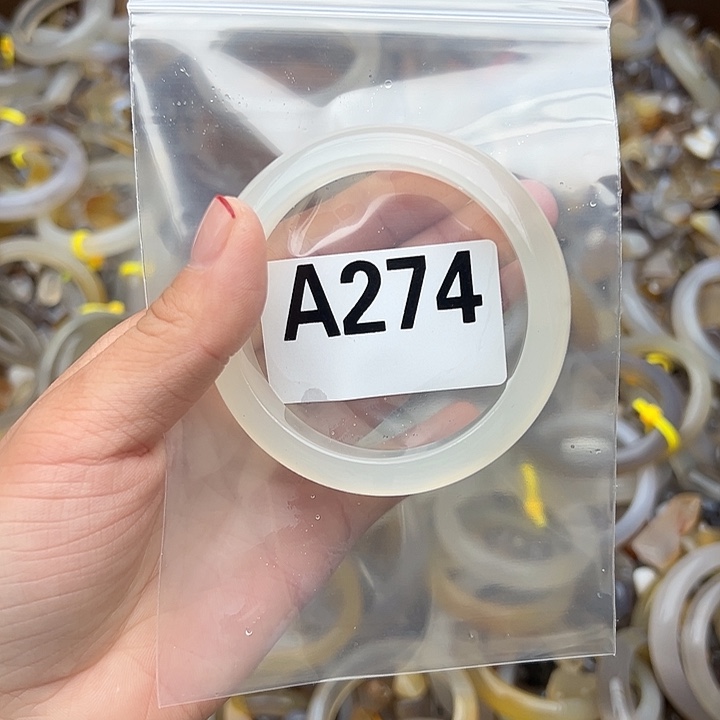 早***紫玛瑙/玉髓未镶嵌手镯274