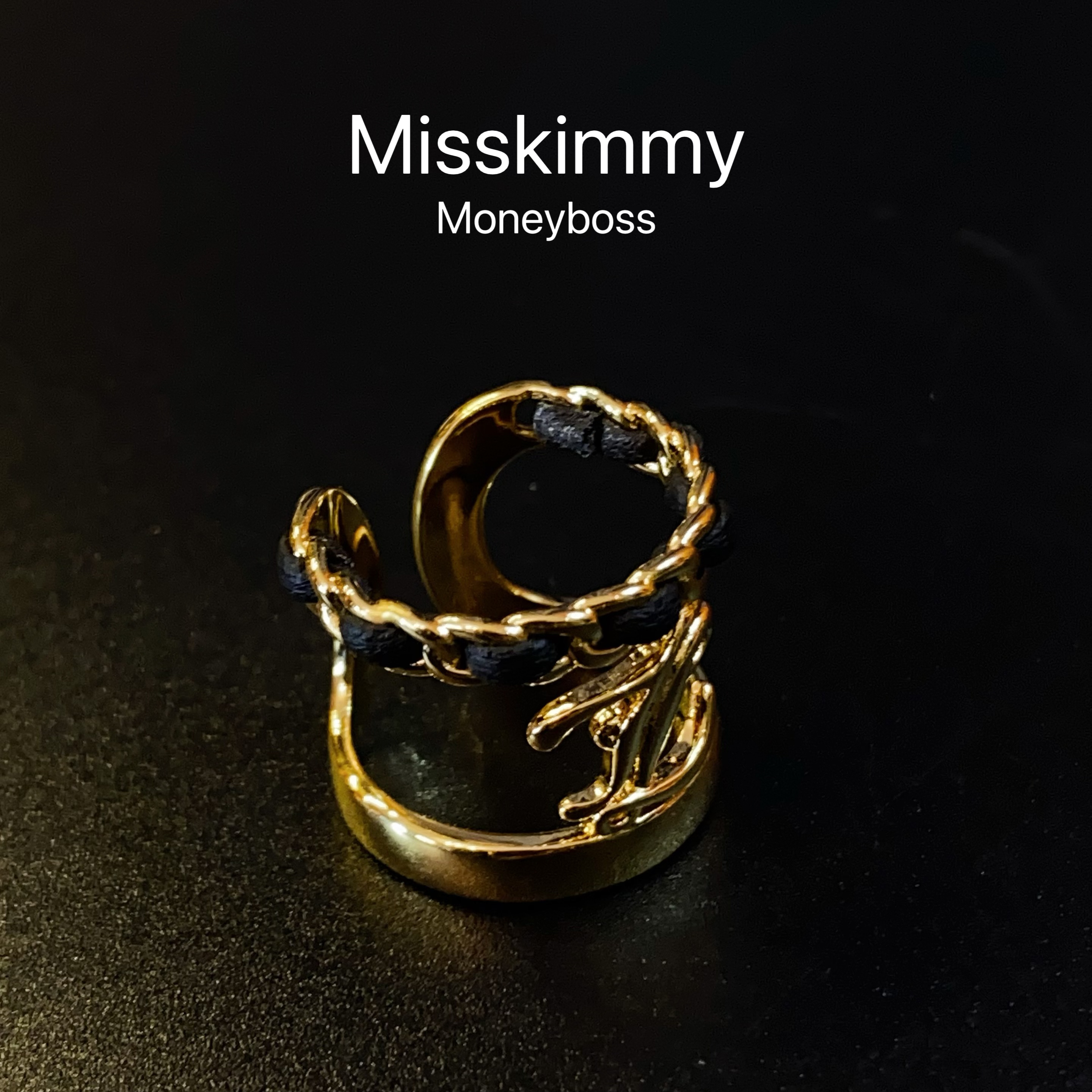 铜合金仿水晶戒指 铜合金原创设计小众设计师款小香戒指