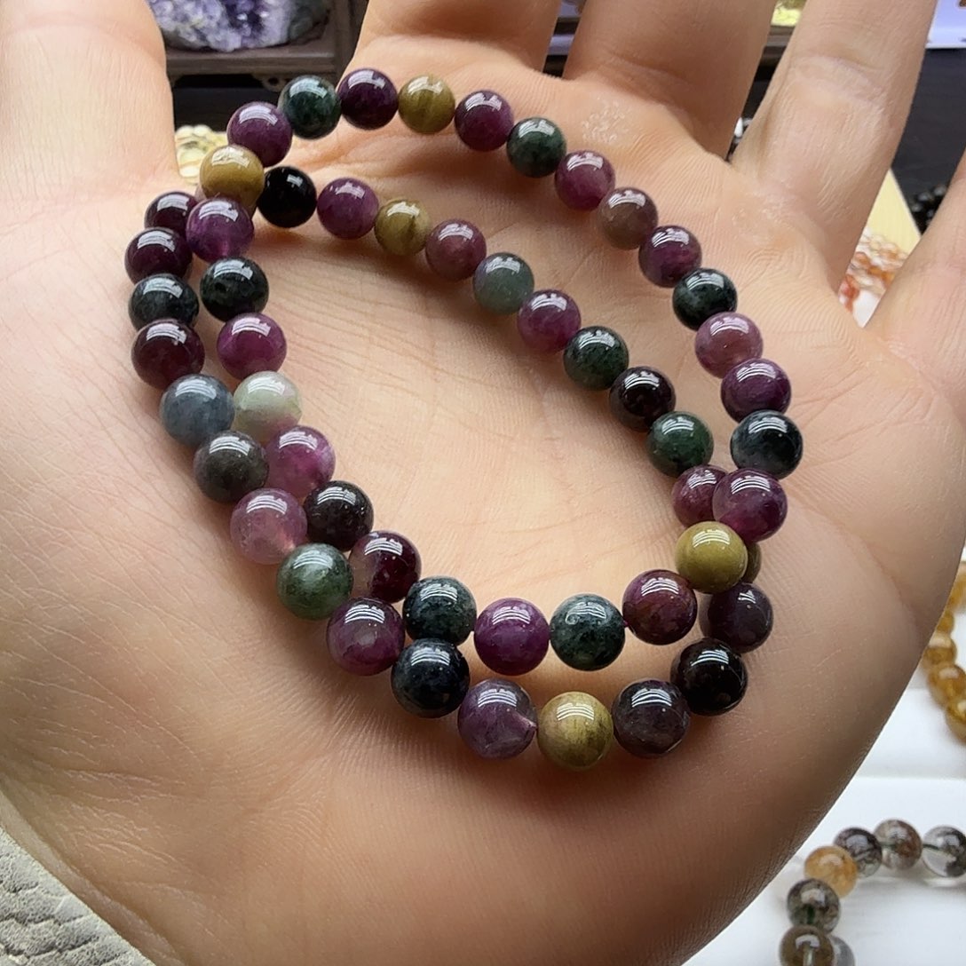 未镶嵌碧玺手链天然