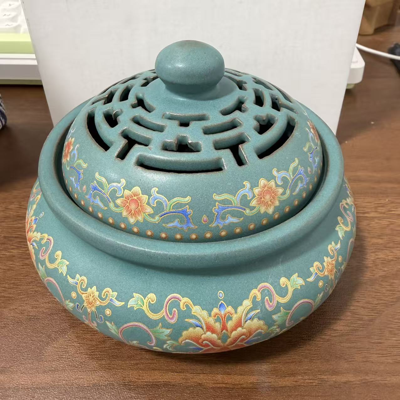 E669-陶瓷香炉茶道茶摆件