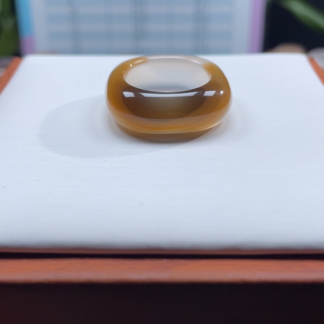 草***3玛瑙/玉髓未镶嵌戒指Z19.4港21