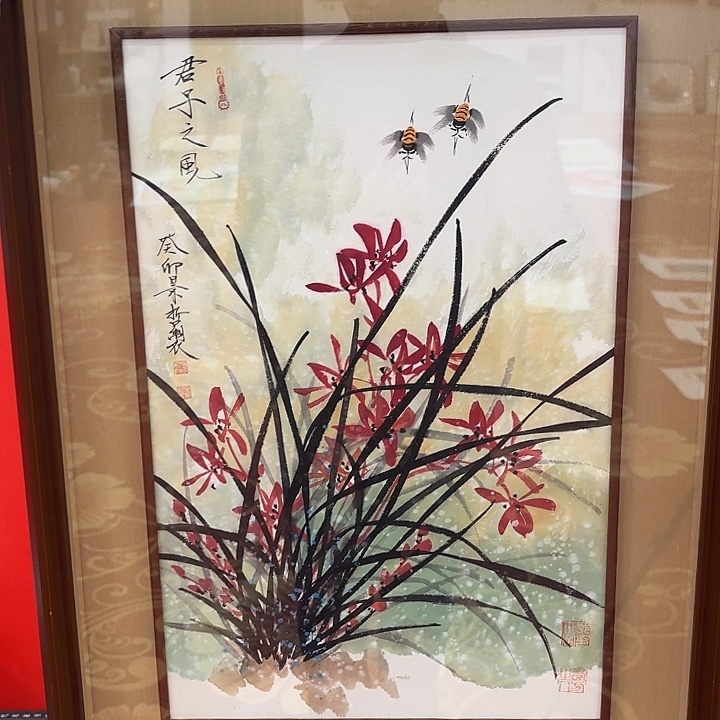 听***雪国画画家景哲老师精品原作