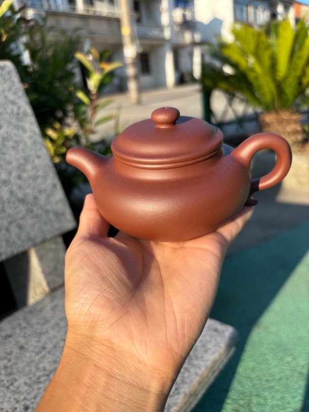 宜兴原矿底槽青半手工小仿古紫砂壶茶具