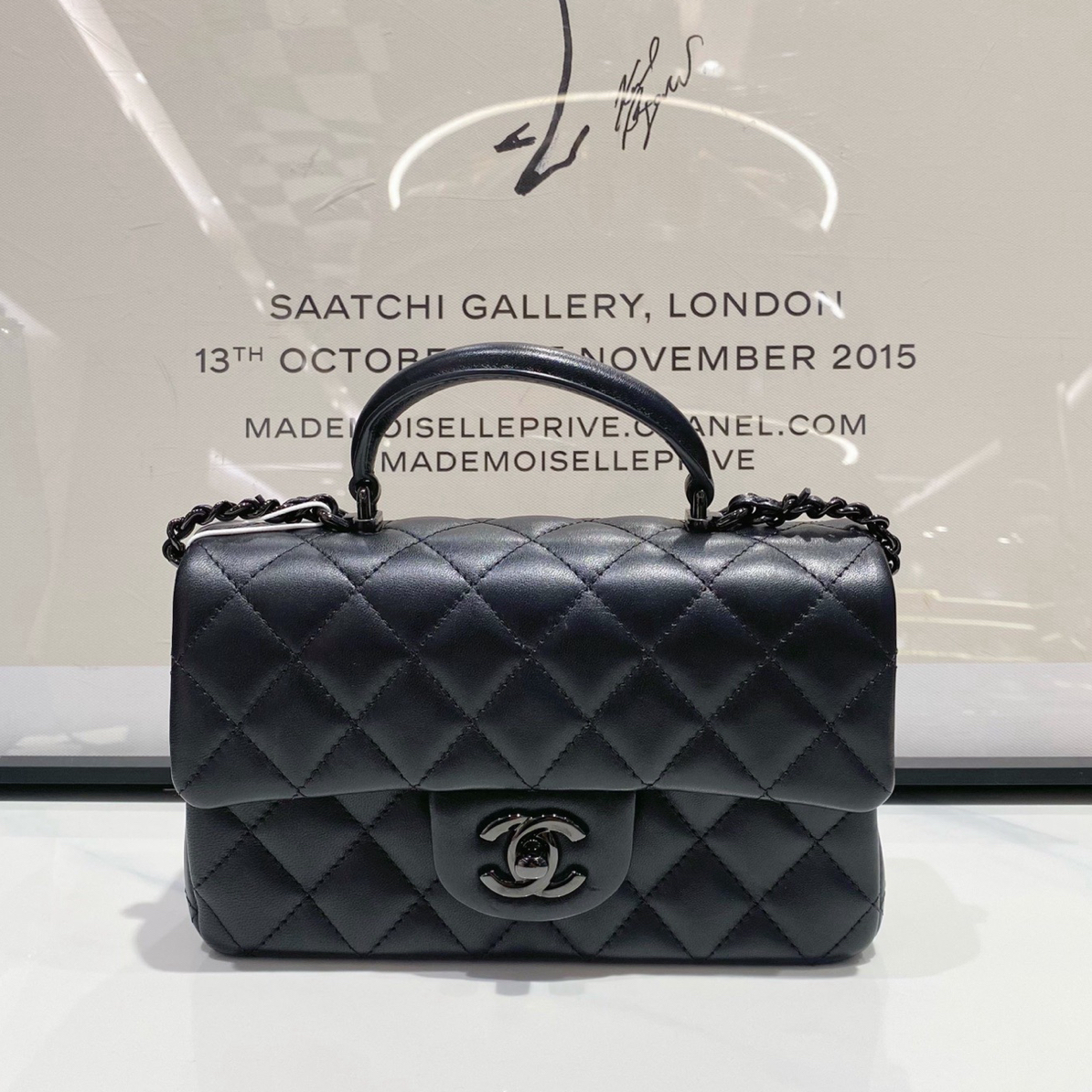 99新 Chanel/香奈儿 Chanel 24A全黑大mini （13942）