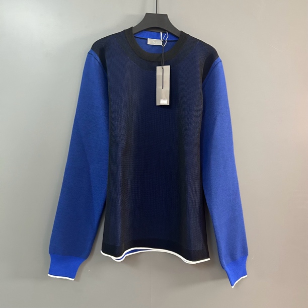 未使用 DIOR/迪奥 迪奥蓝色圆领上衣