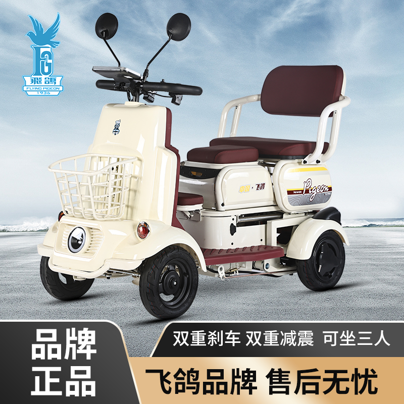 FLYING PIGEON/飞鸽S9（勿拍未改价）【带棚款】家用休闲电动四轮车